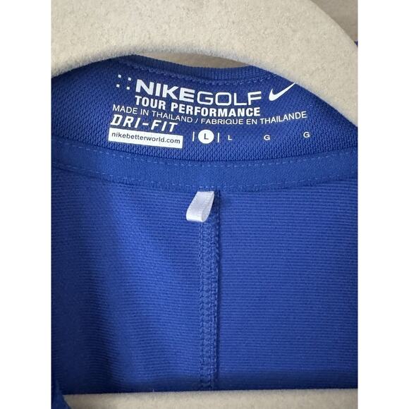 Nike Golf Tour Performance Dri Fit Sleeveless Polo Women’s LARGE BLUE - Picture 2 of 4